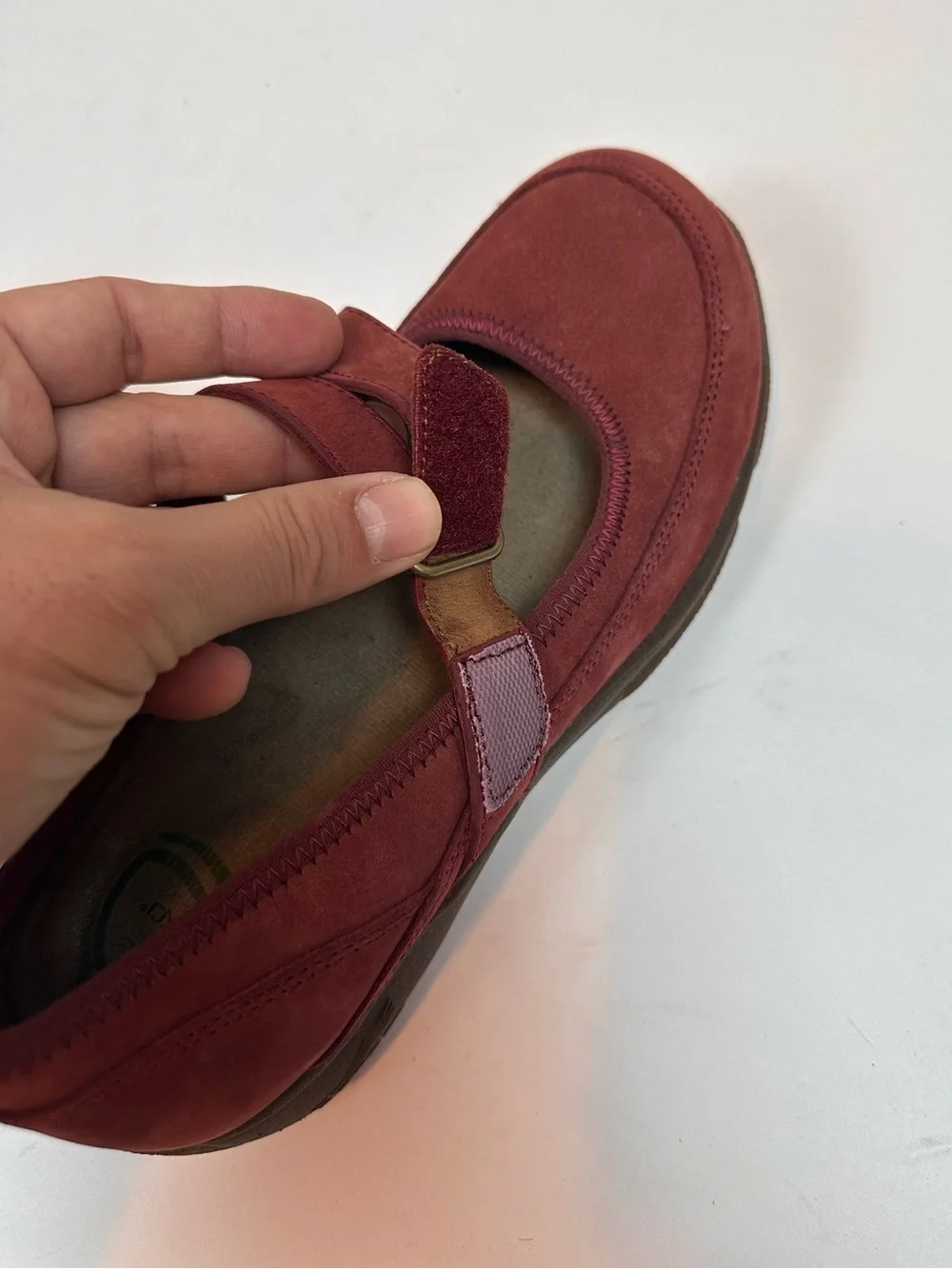 Dansko Red Suede Leather Mary Jane Comfort Shoes EU 37 US 6.5-7